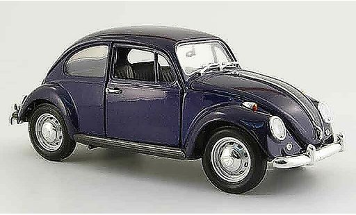 Volkswagen Kafer Base 1/18 Yat Ming blu fonce 1967 modellini auto