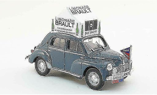 Renault 4CV Base 1/43 Eligor grigio limonade couzan brault 1953 modellini auto