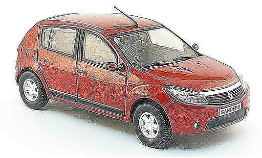 Dacia Sandero Berline 1/43 Eligor rosso 2008 modellini auto