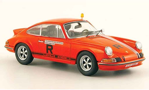 Porsche 911 RS 1/43 Schuco ONS Rennstrecken Sicherung 1973 modellini auto