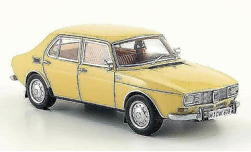Saab 99 Base 1/43 Neo beige 4 turig edition liavecee 300 1971 modellini auto