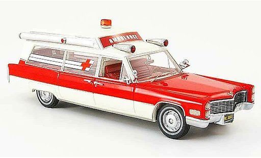 Cadillac S & S ambulance 1/43 Neo rosso bianco edition liavecee 1966 modellini auto