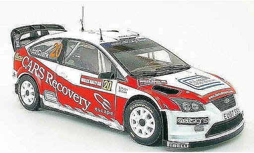 Ford Focus RS WRC 1/18 Sun Star 07 no.20 pays de galles rallye gb 2008 modellini auto