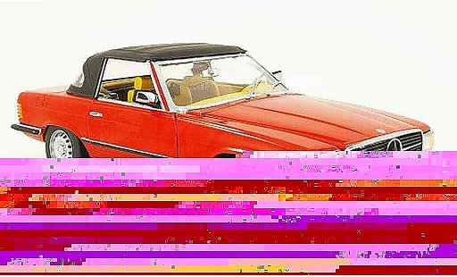 Mercedes 350 Base 1/18 Sun Star (r 107) rosso chiuso 1977 modellini auto