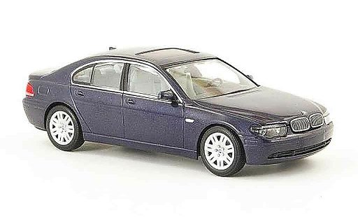 Bmw 735 E65 1/43 Minichamps i blu grigio 2001 modellini auto
