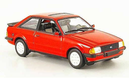 Ford Escort XR3 1/43 Minichamps i rosso 1982 MK3 modellini auto