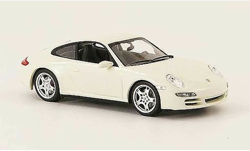 Porsche 911 4S 1/43 Minichamps Carrera Coupe bianco 2005 modellini auto
