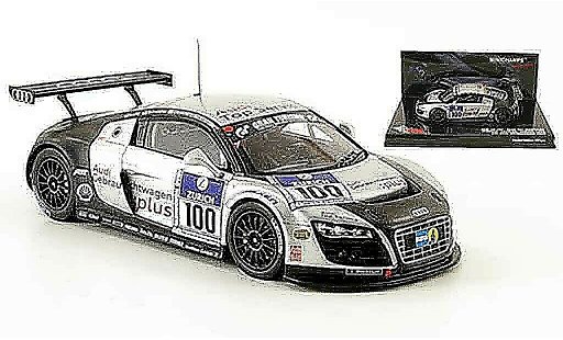 Audi R8 lms 1/43 Minichamps 2009 No.100 Top Service 24h Nurburgring modellini auto