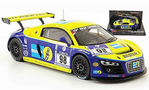 Audi R8 lms 1/43 Minichamps 2009 No.98 Bilstein 24h Nurburgring modellini auto