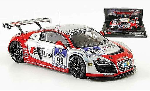 Audi R8 s tronic 1/43 Minichamps 2009 LMS No.99 Line 24h Nurburgring modellini auto