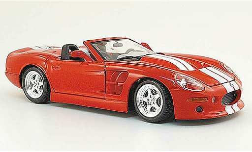 Shelby Series 1 Base 1/18 Maisto rosso bianco modellini auto
