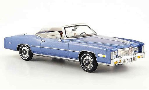 Cadillac Eldorado Convertible 1/43 Premium X convertibile/cabriolet blu bianco 1976 modellini auto