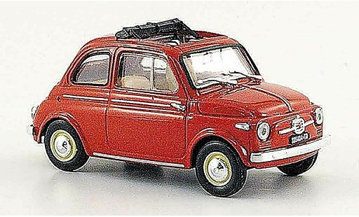 Fiat 500 R 1/43 Brumm ros? geoffnetes tetto pieghevole 1959 modellini auto