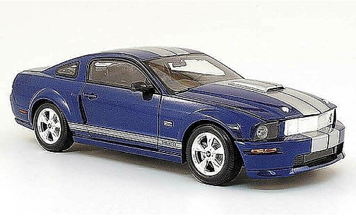 Shelby GT Coupe 1/18 Shelby Collectibles blu avec bandes 2008 modellini auto