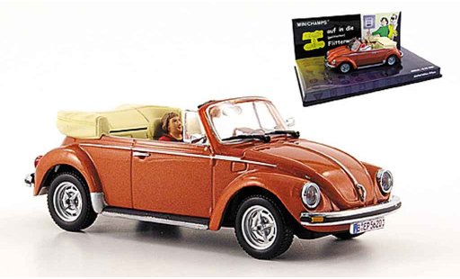 Volkswagen Coccinelle Cabriolet 1/43 Minichamps met marrone angie e guido modellini auto