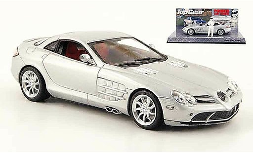 Mercedes SLR Base 1/43 Minichamps McLaren grigio metallisee avec Figur The Stig modellini auto