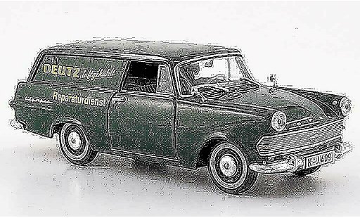 Opel Rekord P2 1/43 Starline p 2 caravan verde deutz reparaturservice 1960 modellini auto