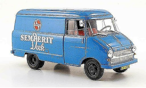 Opel Blitz Base 1/43 Starline furgonewagen a blu semperit 1960 modellini auto