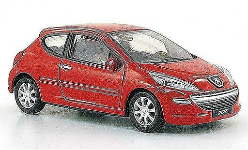 Peugeot 207 Base 1/43 Mondo Motors rosso 3-turig modellini auto