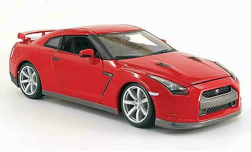 Nissan Skyline R35 1/18 Burago gt-r rosso 2009 modellini auto