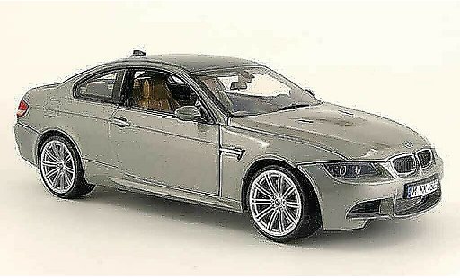 Bmw M3 coupe 1/18 Motormax E92 grigio tetto carbonlook 2008 modellini auto