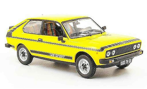 Fiat 128 Coupe Sport 1/43 Norev giallo 1978 modellini auto