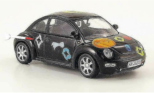 Volkswagen New Beetle Base 1/43 Schuco nero die ludolfs modellini auto