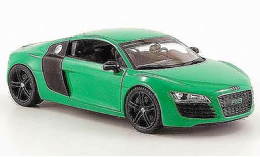 Audi R8 coupe 1/43 Schuco verde nero modellini auto