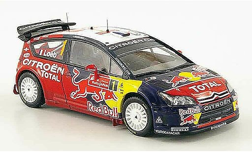 Citroen C4 WRC 2008 1/43 ixo no.1 red bull rallye japan modellini auto