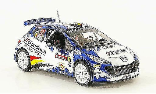Peugeot 207 S2000 1/43 IXO no.17 bf goodrich rallye zypern 2008 modellini auto