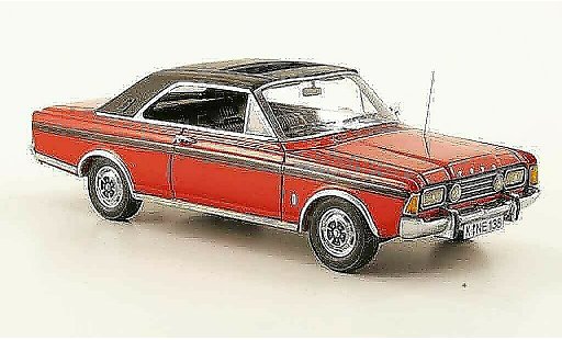 Ford Taunus 20M 1/43 Neo (P7b) Coupe rosso nero modellini auto