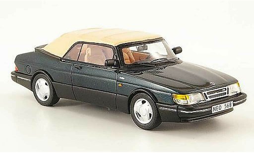 Saab 900 1987 1/43 Neo cabriolet verde ferme modellini auto