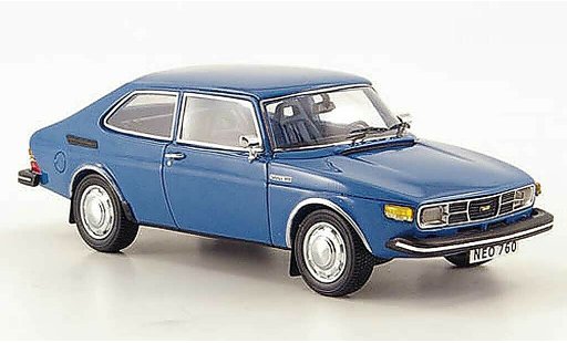 Saab 99 Combi Coupe 1/43 Neo blu 1975 modellini auto