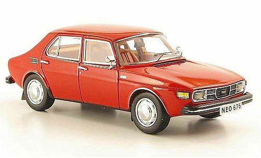 Saab 99 Base 1/43 Neo rosso modellini auto