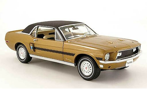 Ford Mustang GT 1/18 Greenlight or/nero high country special modellini auto