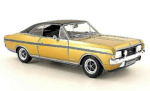 Opel Commodore A 1/18 Revell gs e or nero mcw sondermodell 1970 modellini auto