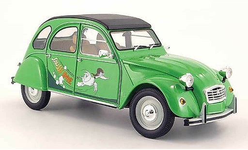 Citroen 2CV Berline 1/18 Minichamps sausss ente verde 1987 modellini auto