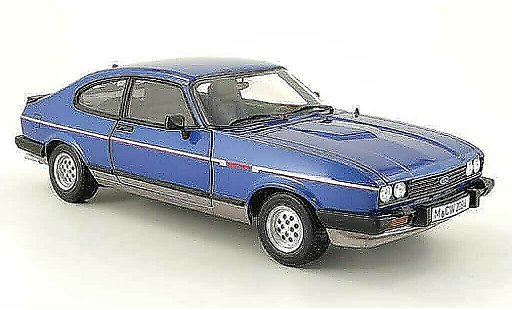 Ford Capri 2.8i 1/18 Norev mk3 blu/grigio mcw 1981 modellini auto
