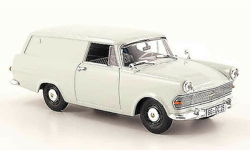 Opel Rekord P2 1/43 Bing furgone grigio modellini auto