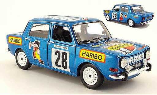 Simca 1000 Rallye 2 1/18 Norev 2 no.28 haribo 1977 modellini auto