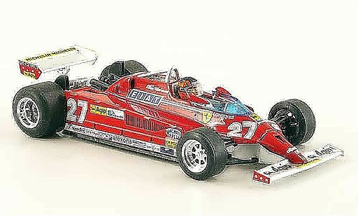 Ferrari 126 CK 1/43 Brumm turbo no.27 g.villeneuve gp monte carlo modellini auto