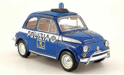Fiat 500 Police 1/18 Burago polizia polizia modellini auto