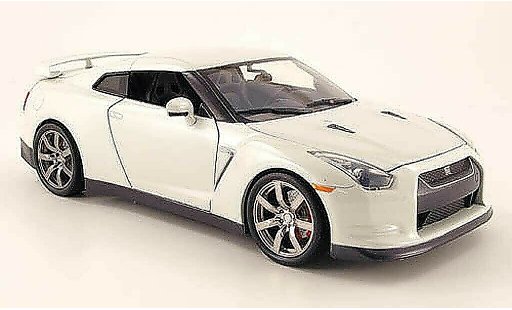 Nissan Skyline R35 1/18 Jada Toys gt-r bianco 2009 modellini auto