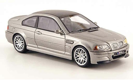 Bmw M3 CSL 1/43 Premium X E46 grigio 2003 modellini auto