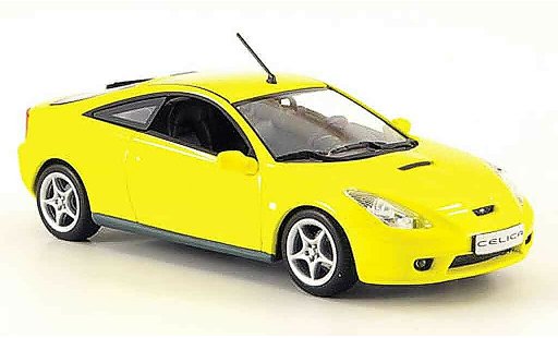 Toyota Celica 2000 1/43 Minichamps giallo modellini auto
