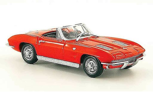 Chevrolet Corvette Convertible 1/43 Minichamps C2 Cabrio rosso MCW 1963 modellini auto