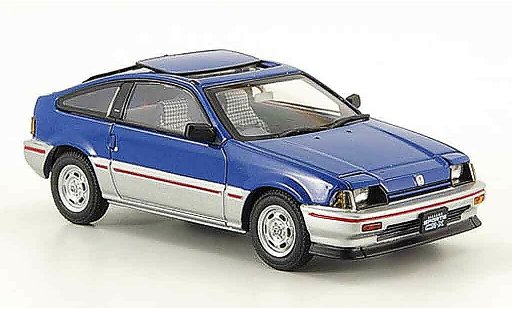 Honda CR-X Ballade 1/43 Ebbro 1.5i blu grigio metallisee 1983 modellini auto