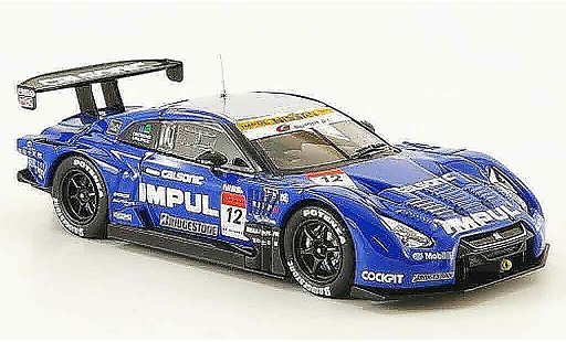 Nissan Skyline R35 1/43 Ebbro GT R No.12 Impul Calsonic SGT 500 Fuji 2009 modellini auto