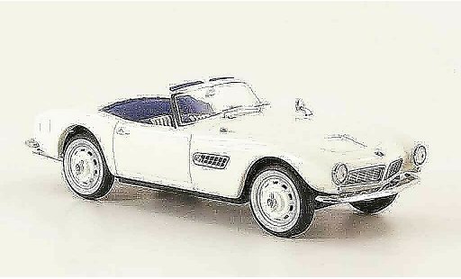 Bmw 507 Cabriolet 1/43 Schuco Cabrio bianco modellini auto