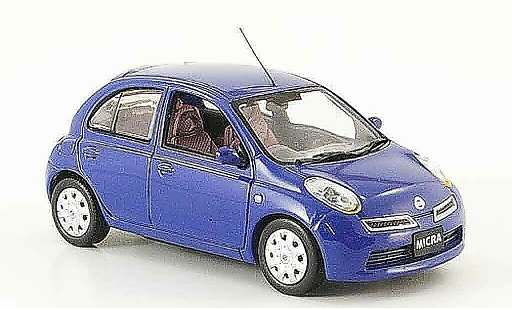 Nissan Micra Base 1/43 J Collection blu Funfturer Rechtslenker 2007 modellini auto